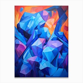 Colourful Abstract Geometric Shapes Canvas Print