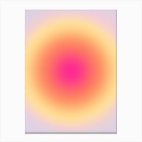 Gradient Aura Sunset Canvas Print