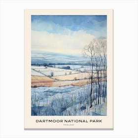 Dartmoor National Park England 2 Poster Canvas Print