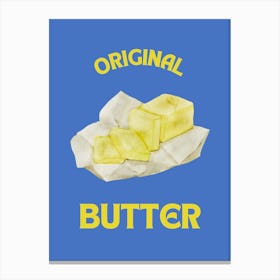 Original Butter Kitchen Illustration Canvas Print