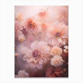 Pink Dahlias Canvas Print