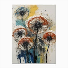 dandelion plant painting 3 Canvas Print