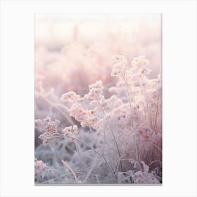 Frosty Botanical Winter Heath 1 Canvas Print