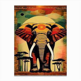 African Elephant 2 Canvas Print