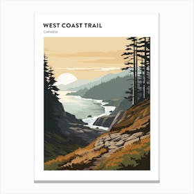 West Coast Trail Canada 3 Hiking Trail Landscape Poster Canvas Print