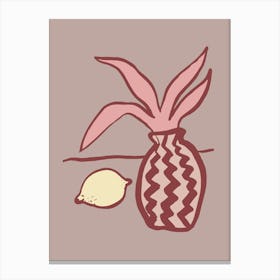 Pine Apple Illustration Art Print_2055900 Canvas Print