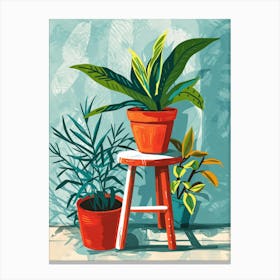 Potted Plants 2 Canvas Print