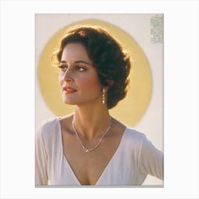 Debra Winger Retro Collage Movies Canvas Print