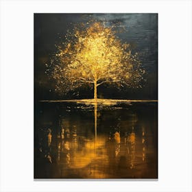 Golden Tree Canvas Print