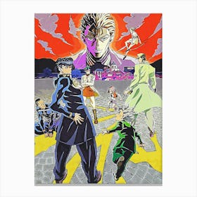 Jojo Bizarre Adventure Anime Canvas Print