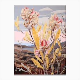 Kangaroo Paw 3 Flower Painting Canvas Print