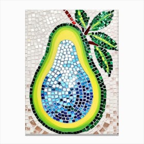 Avocado Mosaic Art Canvas Print