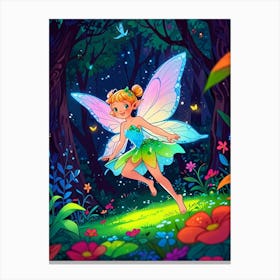 Fairy In The Forest 4 Canvas Print