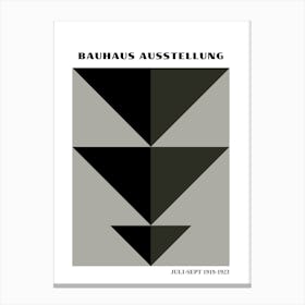 Bauhaus Black Exhibition 8 Canvas Print