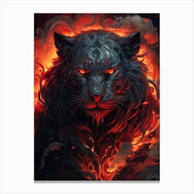 Black Tiger Canvas Print