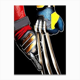 Wolverine And Wolverine Canvas Print