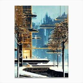Futuristic City 23 Canvas Print