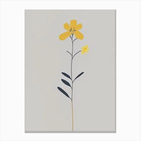 Sticky Monkeyflower Wildflower Simplicity Canvas Print