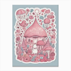 Pink Fairy House Canvas Print