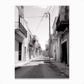 Siracusa, Italy, Black And White Photography 4 Canvas Print