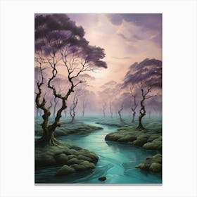 Trees In The Water Canvas Print