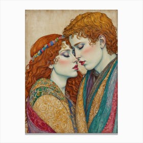 Lovers Canvas Print