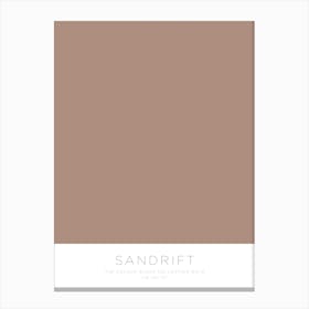 The Colour Block Collection - Sandrift Canvas Print