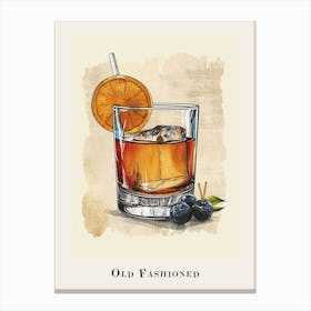 Old Fashioned Tile Poster 5 Canvas Print