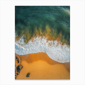 Aerial View Of The Beach 1 Canvas Print