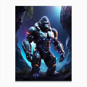 Gorilla In Cyborg Body #2 Canvas Print