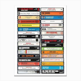 1960s Cassette Print Canvas Print