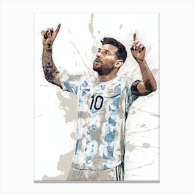 Lionel Messi Argentina 1 Canvas Print