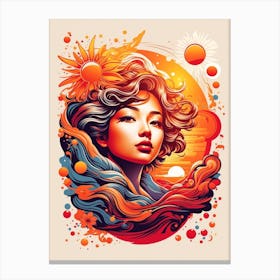 Asian Girl Canvas Print