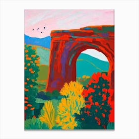 Arches National Park United States Of America Abstract Colourful Canvas Print