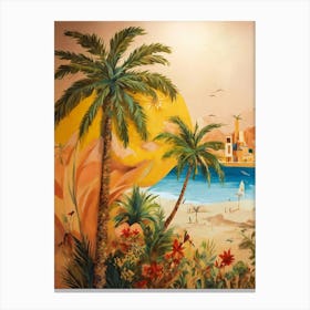 Tropical Beach Mural-Sunshine Delights-Seaside Inspirations Canvas Print