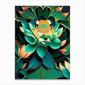 Lotus Flower Pattern Fauvism Matisse 5 Canvas Print