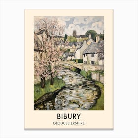 Bibury (Gloucestershire) Painting 8 Travel Poster Canvas Print