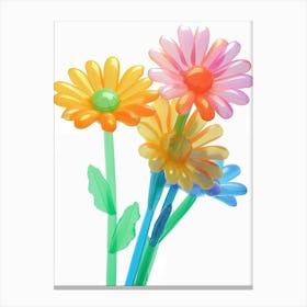 Dreamy Inflatable Flowers Gerbera Daisy 1 Canvas Print