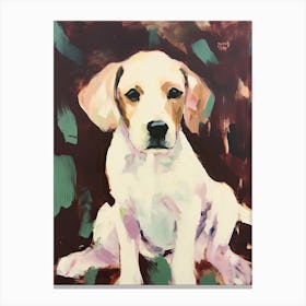 A Beagle Dog Painting, Impressionist 2 Canvas Print