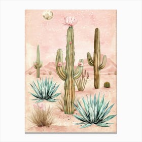 Cactus Desert 2 Canvas Print