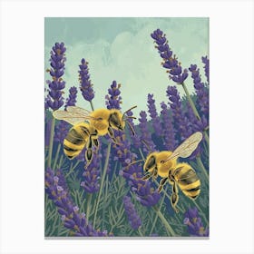 Mason Bee Storybook Illustrations 14 Canvas Print