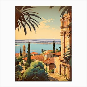 Tuscany, Italy 1 Travel Poster Vintage Canvas Print