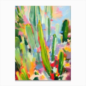 Cactus Impressionist Painting Plant Canvas Print
