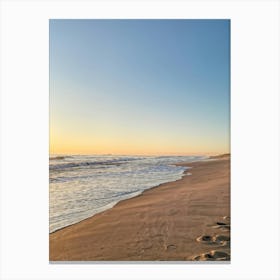 Sunset On The Beach 3 Canvas Print