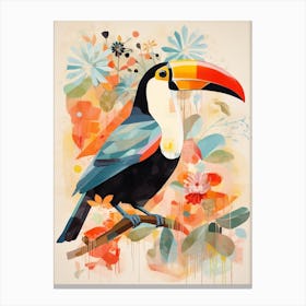 Bird Painting Collage Toucan 1 Canvas Print
