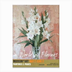 A World Of Flowers, Van Gogh Exhibition Gladiolus 3 Canvas Print