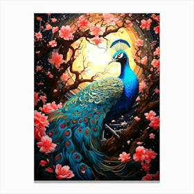 Peacock Painting 3 Canvas Print