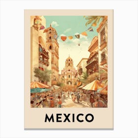 Vintage Travel Poster Mexico 8 Canvas Print