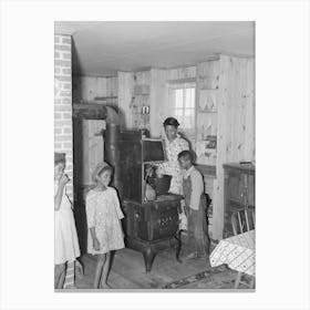 Southeast Missouri Farms, Sharecropper Family In New Home, La Forge Project, Missouri By Russell Lee Canvas Print