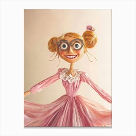 Doll With Glasses Canvas Print